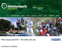 Tablet Screenshot of adventuresportsnorthwest.com